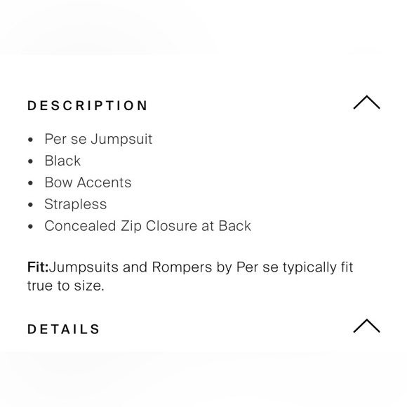 CARLISLE • PER SE • Stunning Black Strapless Wide Leg Jumpsuit - Picture 7 of 14